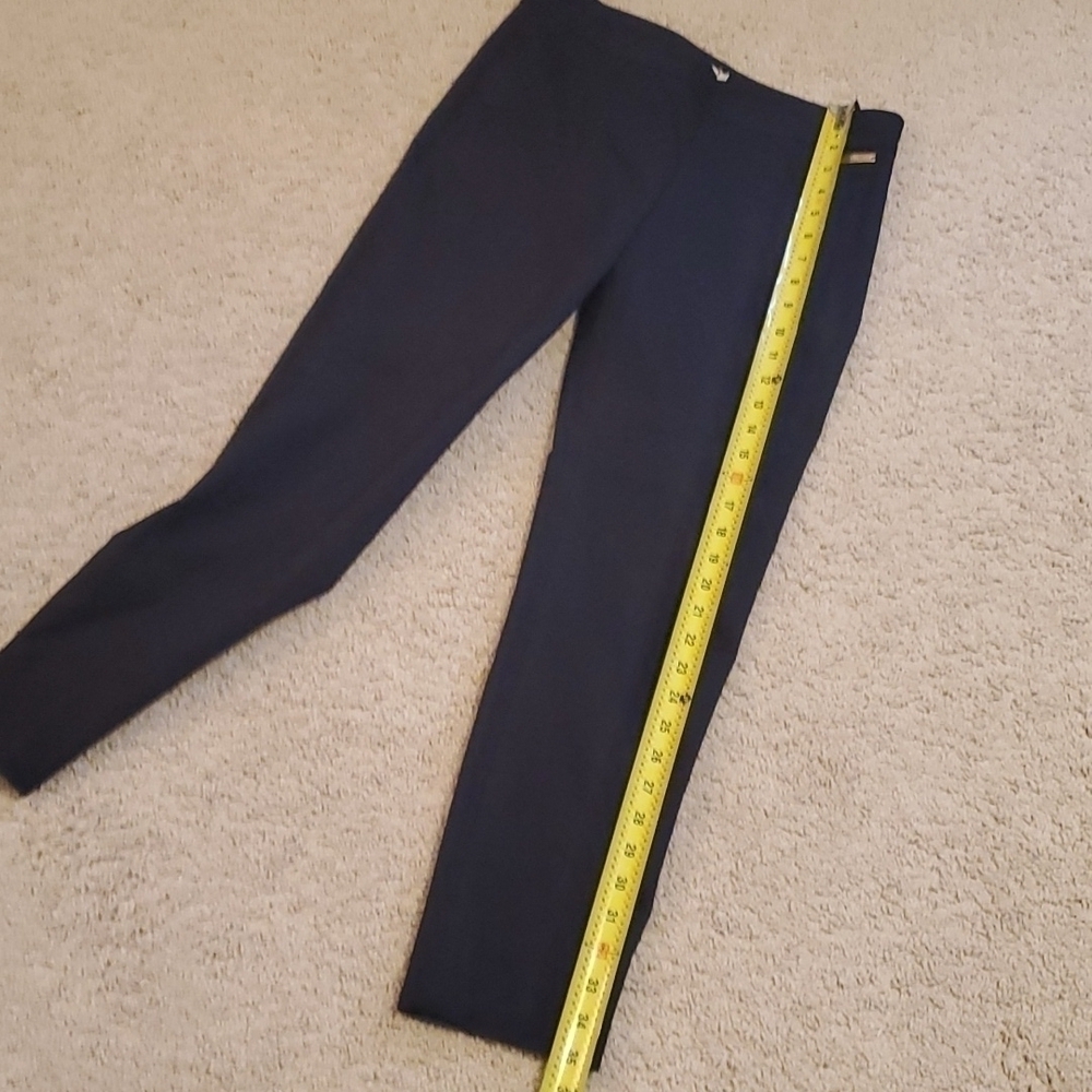 Tory Burch Callie Womens skinny slim cropped ankle side zip dress pants 2 - Picture 12 of 14